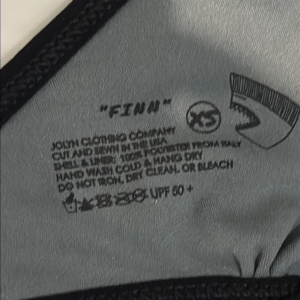 Worn once! Jolyn Finn bikini top XS black - Picture 3 of 3